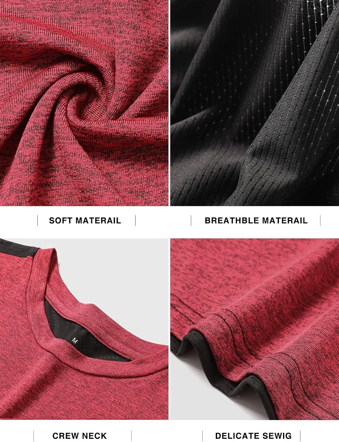 Vislivin Men's 4 Pack Tank Tops Sleeveless Workout Quick Dry Shirts Gym Muscle Shirts Athletic Bodybuilding Tee