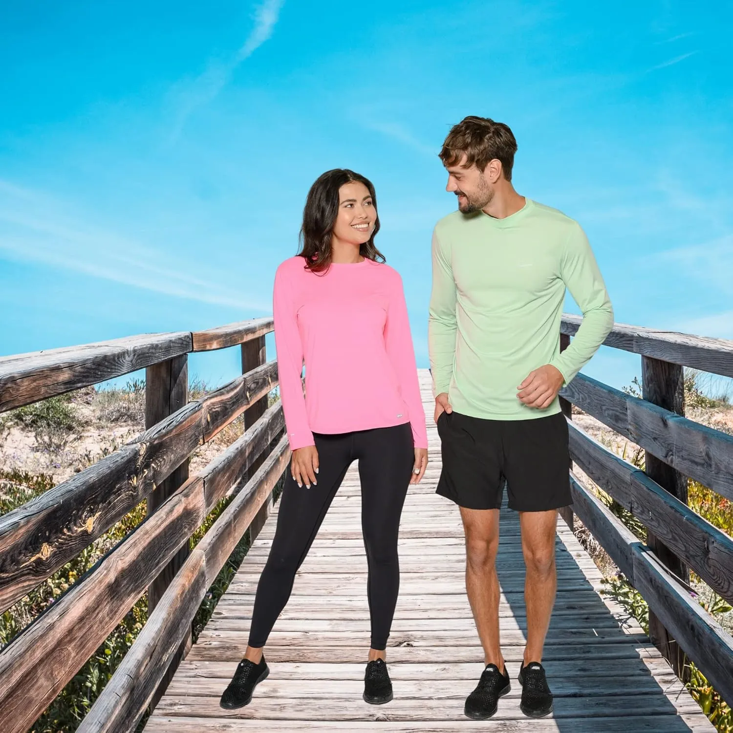 Wave Runner Swim Shirts for Men Uv Sun Protective Rash Guard Workout Shirts Quick Dry Outdoor Shirt for Fishing, Running