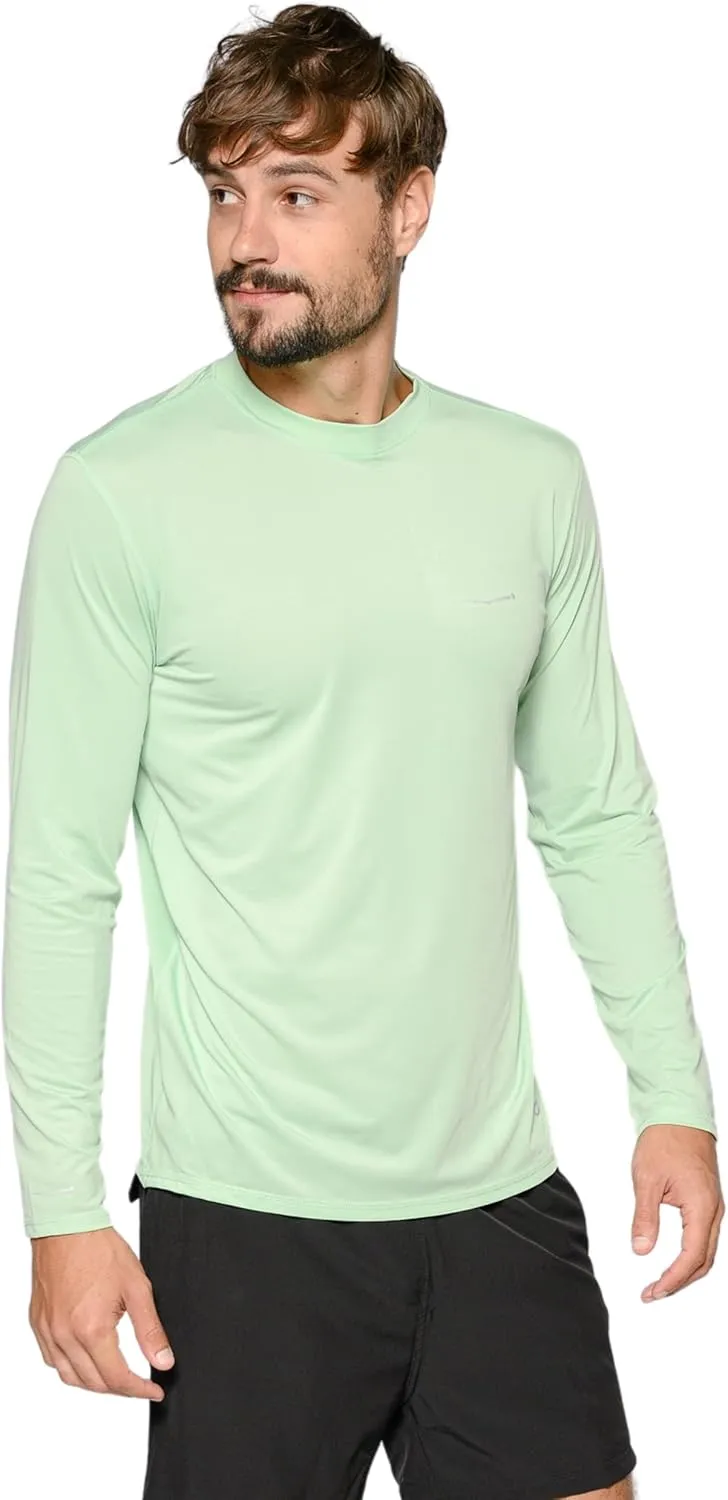 Wave Runner Swim Shirts for Men Uv Sun Protective Rash Guard Workout Shirts Quick Dry Outdoor Shirt for Fishing, Running
