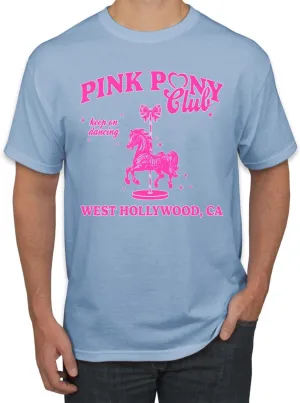 Wild Bobby Pink Pony Club West Hollywood California Logo | Fan Lyrics Music Concert Merch Pop Culture Shirt