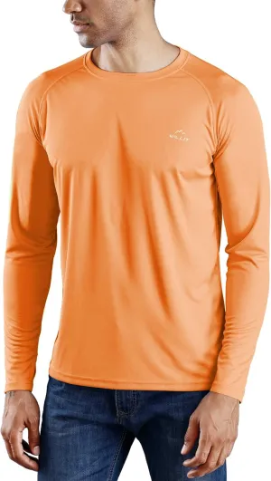 Willit Men's Rash Guard Swim Shirts UPF 50  Long Sleeve Shirts Sun Protection SPF Hiking Fishing UV Shirt
