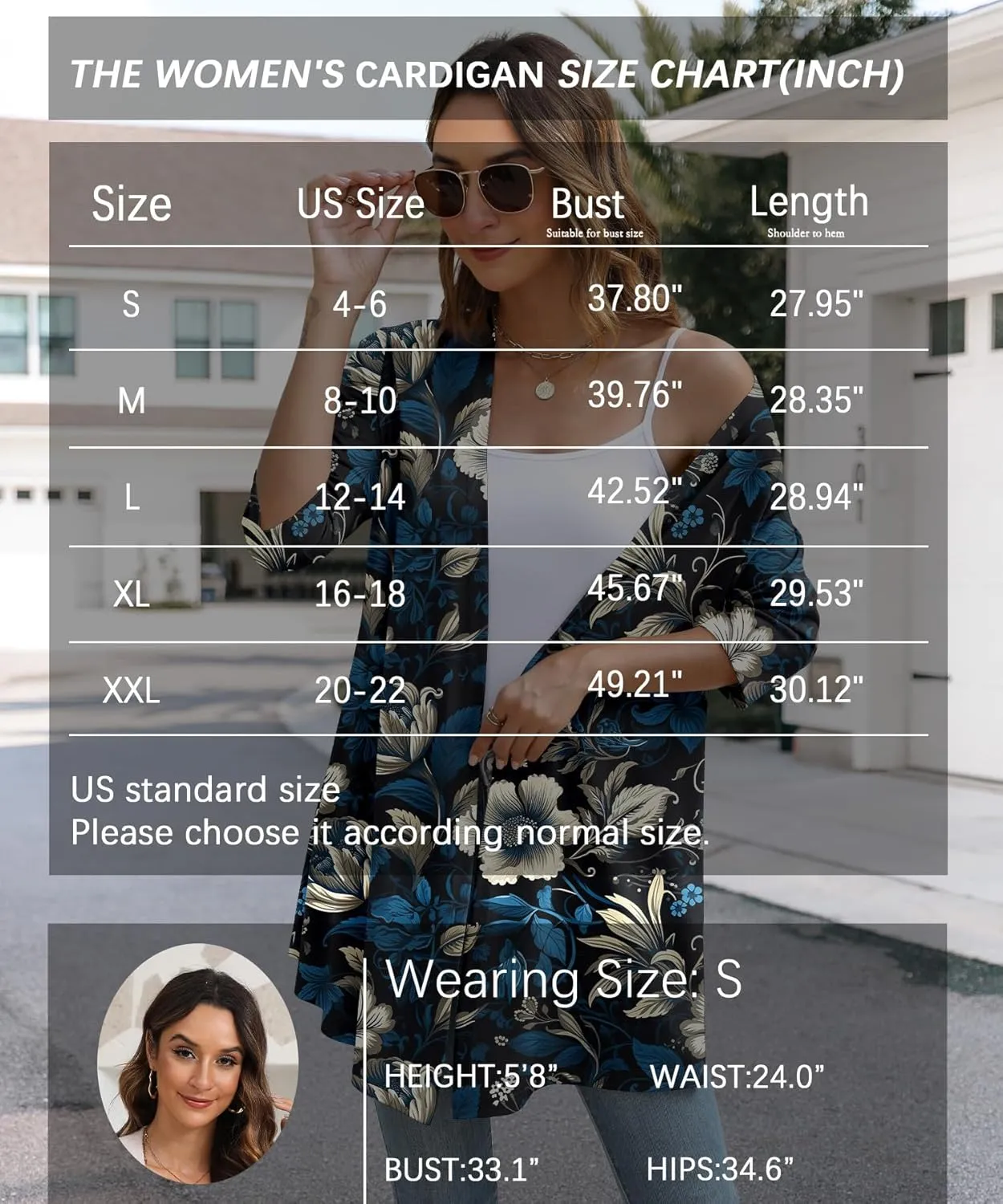 Womens Lightweight Open Front Cardigan Casual Loose Knit 3/4 Sleeves Fall Outwear Fashion