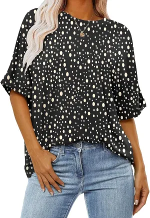Women's Oversized T Shirts Short Sleeve Crewneck Summer Tops Casual Loose Basic Tee Shirts