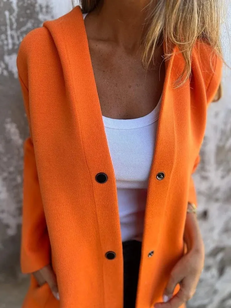 Women's Winter Wool Coat Casual Long Sleeve Button Down Shacket Jacket Plus Size Lapel Tartan Trench Coat with Pockets