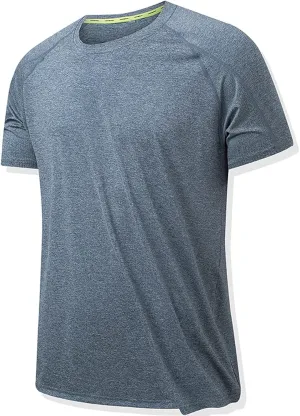 Workout Shirts for Men Oversized Gym Performance Short Sleeve Undershirts Running Fitness Quick Dry Athletic T-Shirts
