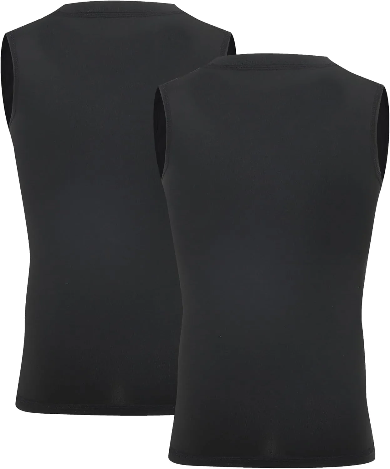 Youth Boy Girls Sleeveless Compression Shirt Kid Athletic Tank Top Quick Dry Basketball Football Undershirt