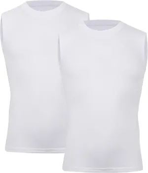 Youth Boy Girls Sleeveless Compression Shirt Kid Athletic Tank Top Quick Dry Basketball Football Undershirt