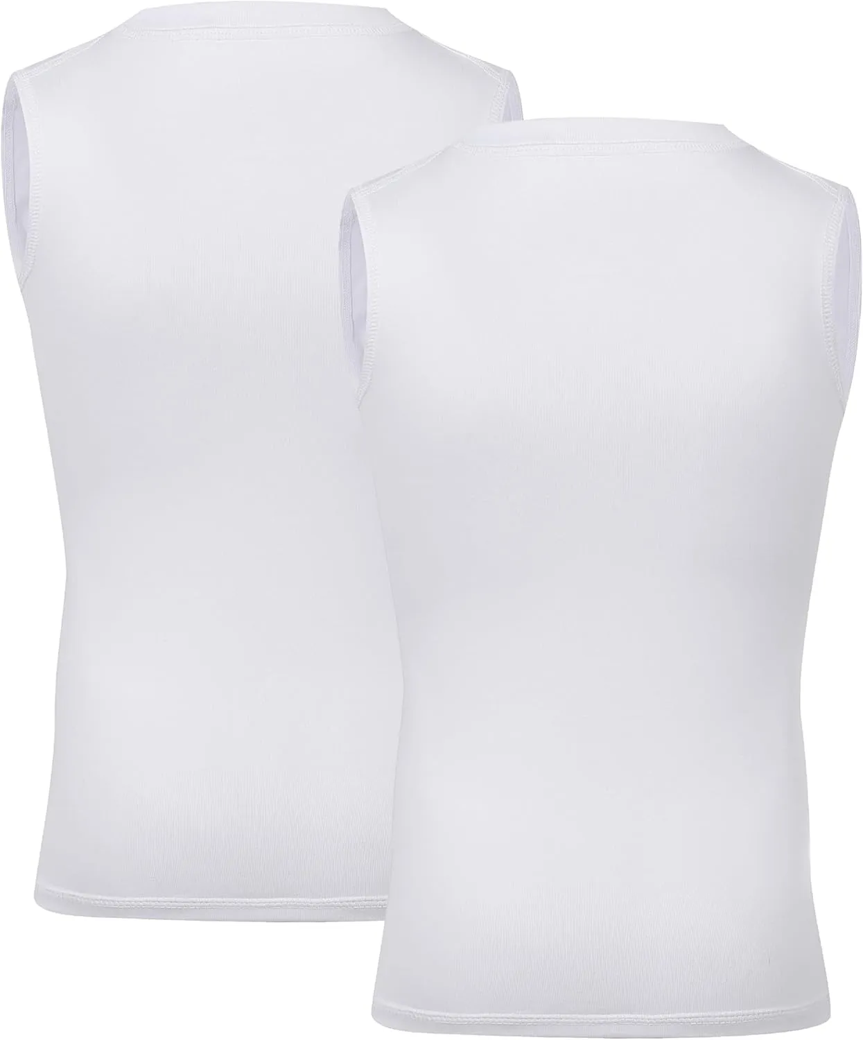 Youth Boy Girls Sleeveless Compression Shirt Kid Athletic Tank Top Quick Dry Basketball Football Undershirt