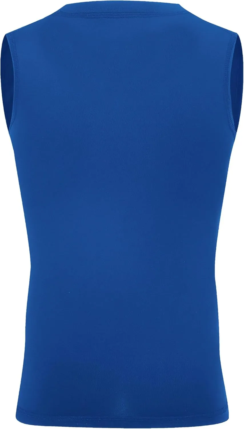 Youth Boy Girls Sleeveless Compression Shirt Kid Athletic Tank Top Quick Dry Basketball Football Undershirt