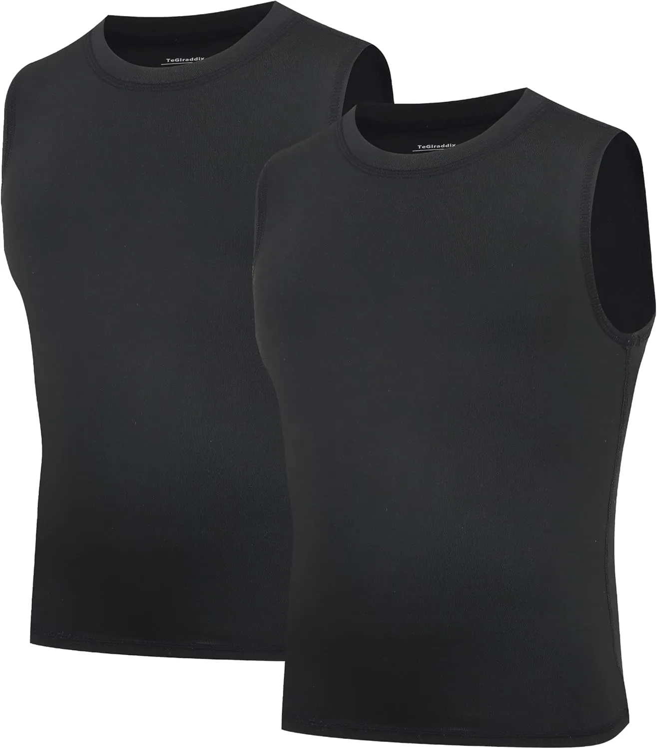 Youth Boy Girls Sleeveless Compression Shirt Kid Athletic Tank Top Quick Dry Basketball Football Undershirt