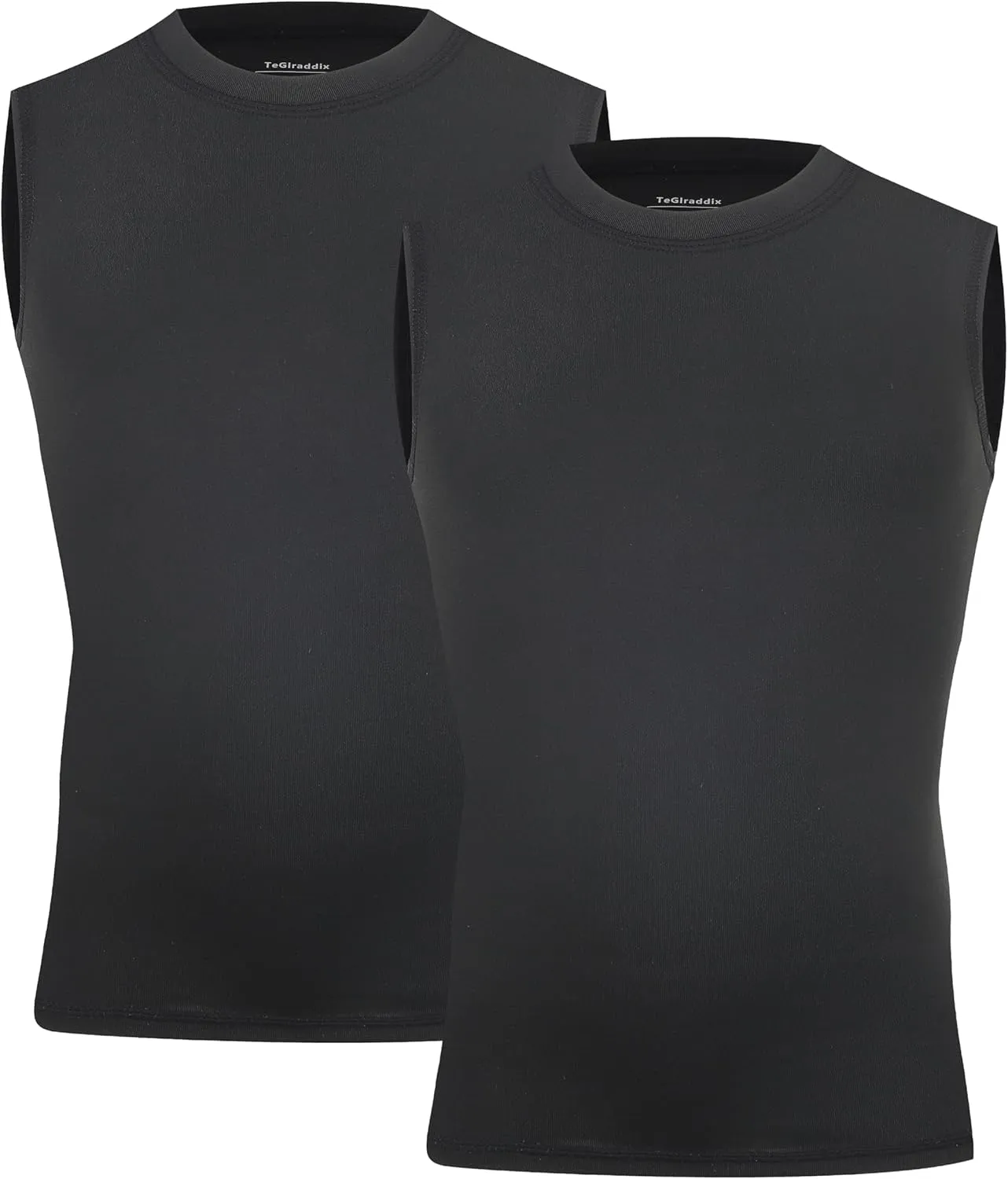 Youth Boy Girls Sleeveless Compression Shirt Kid Athletic Tank Top Quick Dry Basketball Football Undershirt