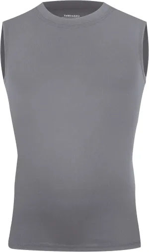 Youth Boy Girls Sleeveless Compression Shirt Kid Athletic Tank Top Quick Dry Basketball Football Undershirt